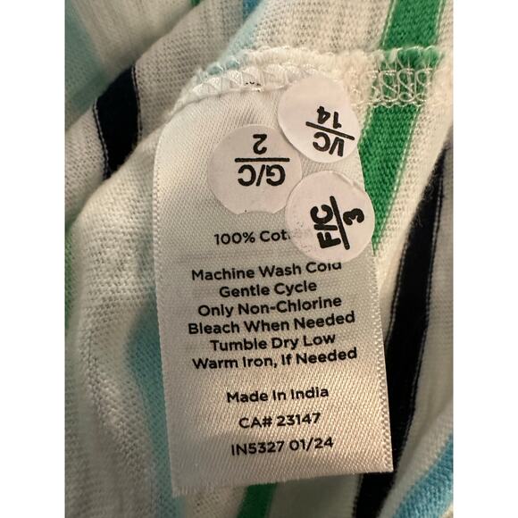 T By Talbots Tee Women’s Plus Size X Supersoft Jersey Open Back Multi Stripe - Picture 10 of 10